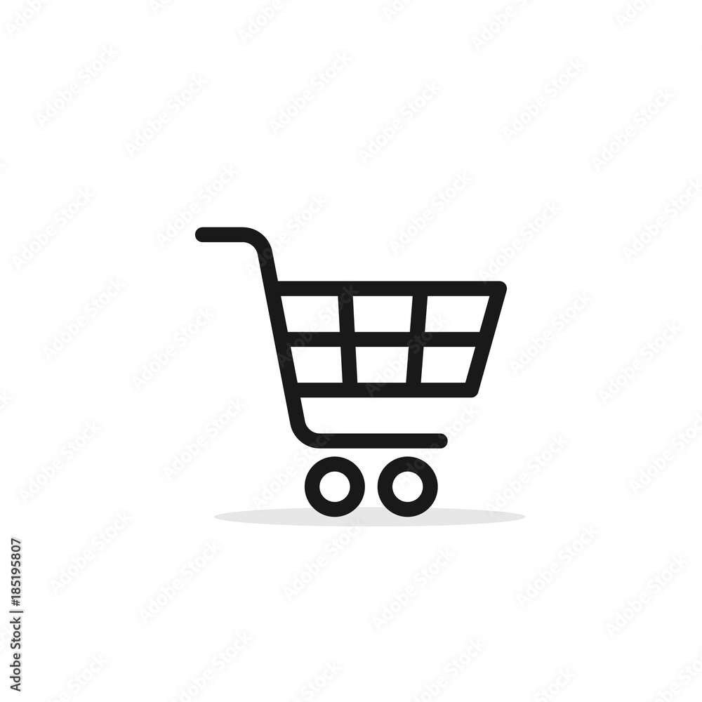 Shopping Cart Icon, flat design vector symbol Shopping Cart Icon, flat design vector symbol