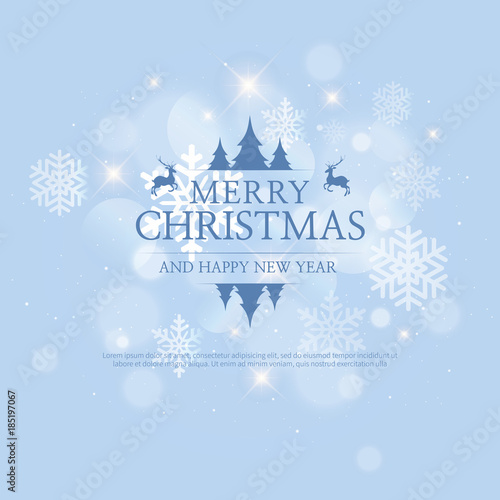 Beautiful winter background illustration
