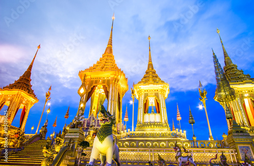Photography Exhibition on royal cremation ceremony, Sanam Luang Ceremonial Ground,Bangkok,Th
