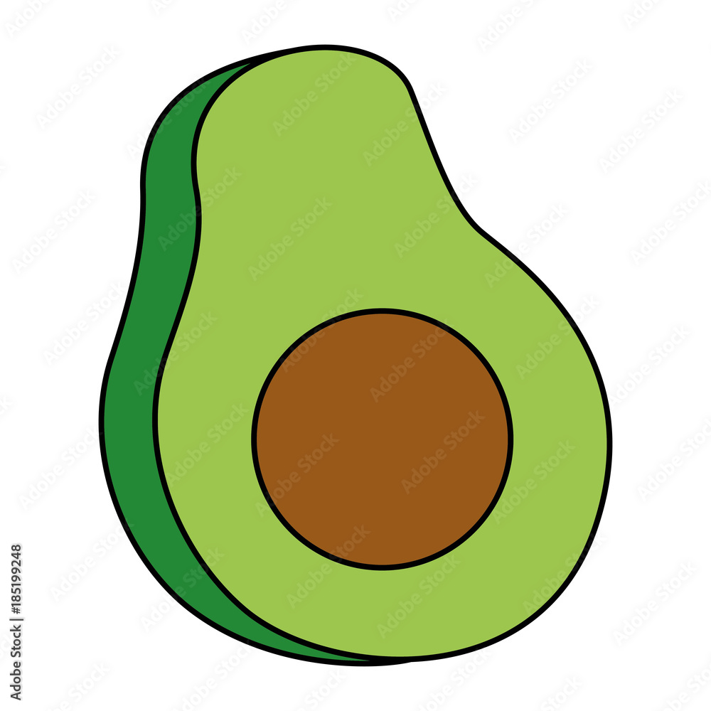 fresh avocado isolated icon vector illustration design fresh avocado isolated icon vector illustration design