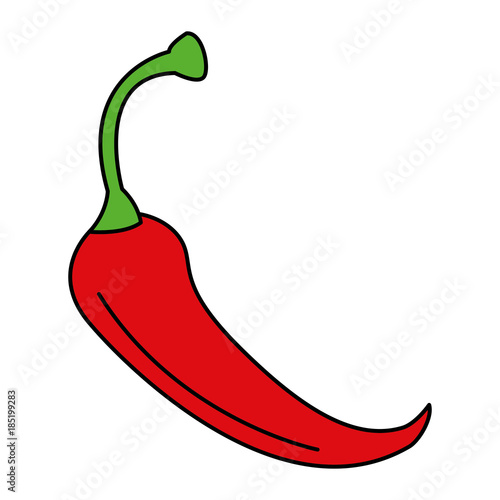 spicy chile vegetable icon vector illustration design