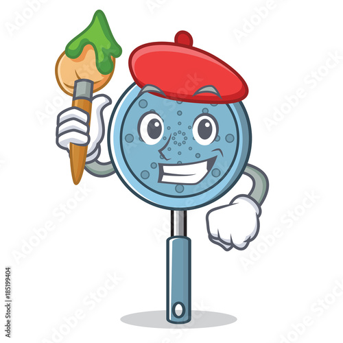 Artist skimmer utensil character cartoon