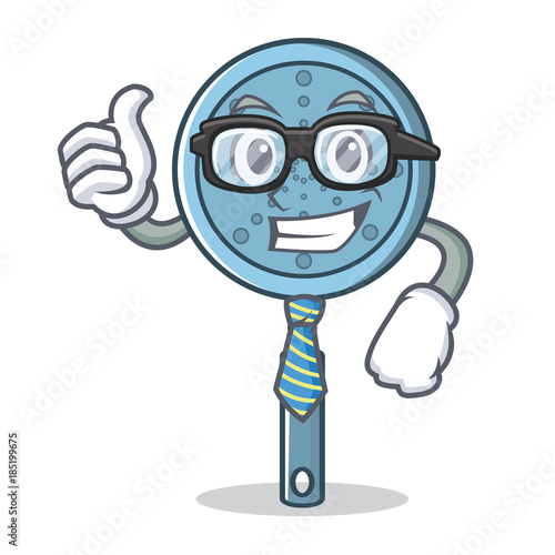 Businessman skimmer utensil character cartoon