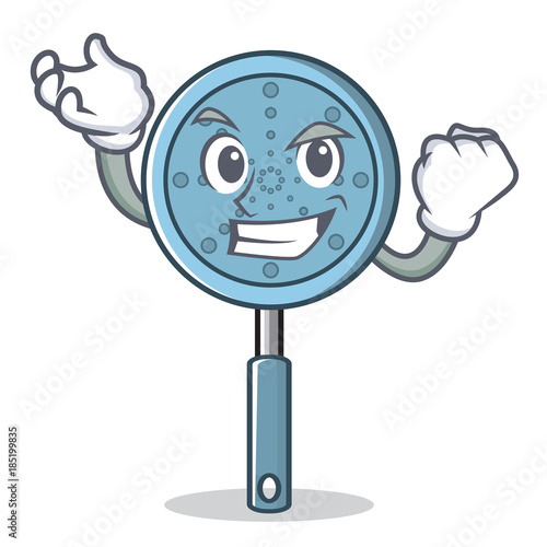 Successful skimmer utensil character cartoon