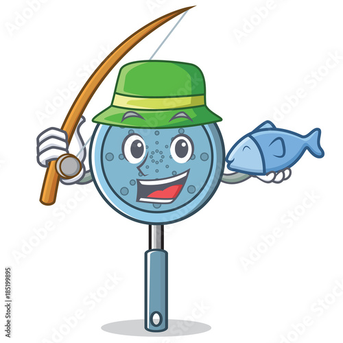 Fishing skimmer utensil character cartoon