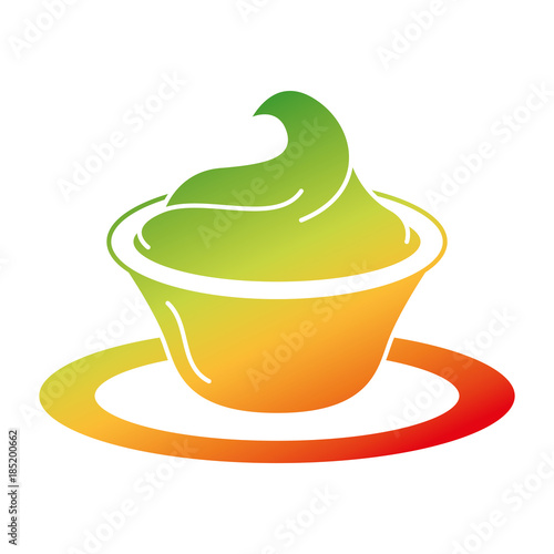 delicious guacamole sauce icon vector illustration design
