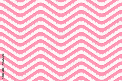 Pattern stripe seamless Valentine background sweet pink two tone colors. Wave stripe abstract background texture vector.