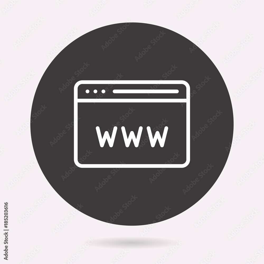 Browser line vector icon. Editable stroke. Browser line vector icon. Editable stroke.