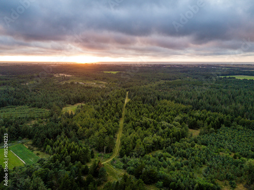 Luftaufnahmen des dänischen Nationalpark Thy