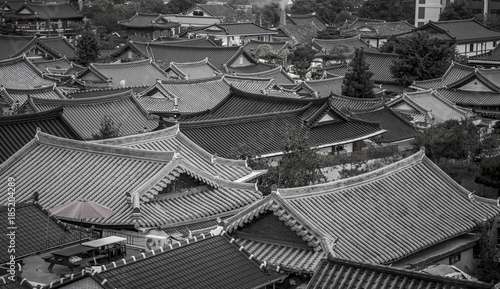 korean traditional tile roof