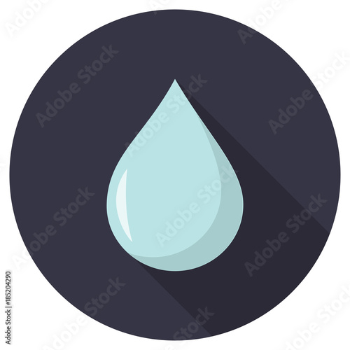 Wassertropfen Flat Design Icon