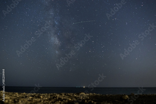 milky way at the beach