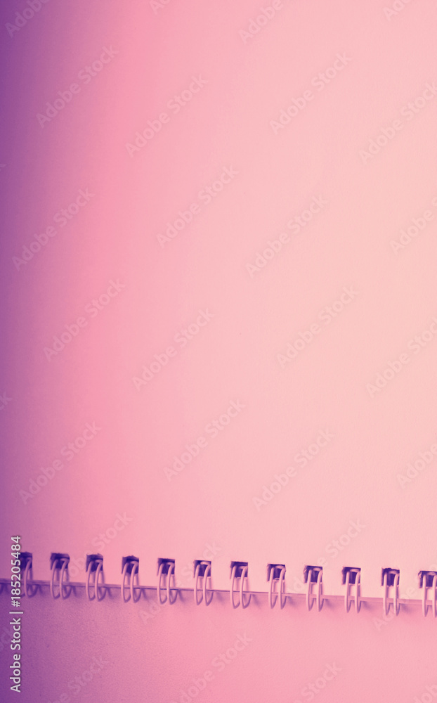 Dusty rose(pink) spiral bound notebook. Blank copybook Template ,mock up of organizer or diary isolated. Notepad. Toned image Dusty rose(pink) spiral bound notebook. Blank copybook Template ,mock up of organizer or diary isolated. Notepad. Toned image