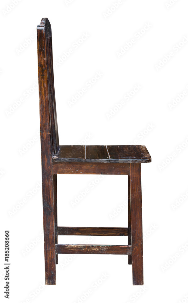 wooden chair isolated on white with clipping path wooden chair isolated on white with clipping path