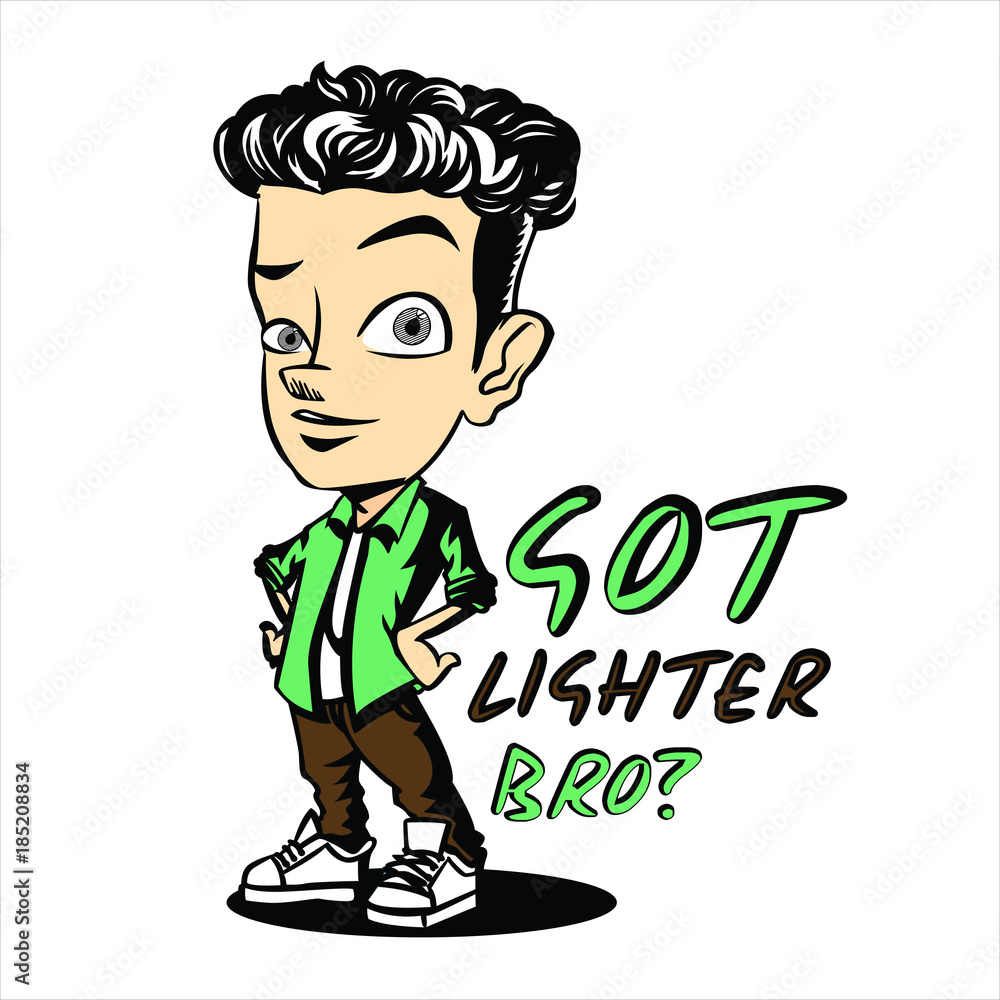 Got Lighter Bro Stock Vector | Adobe Stock