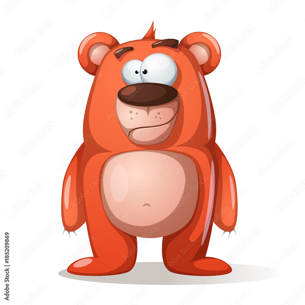 Obraz premium Cute, funny bear characters.