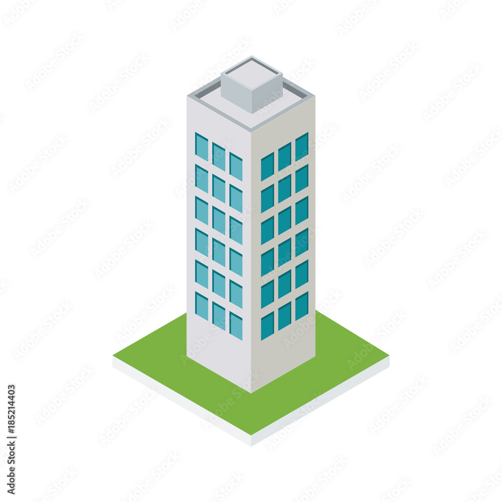 isometric multistorey building isometric multistorey building