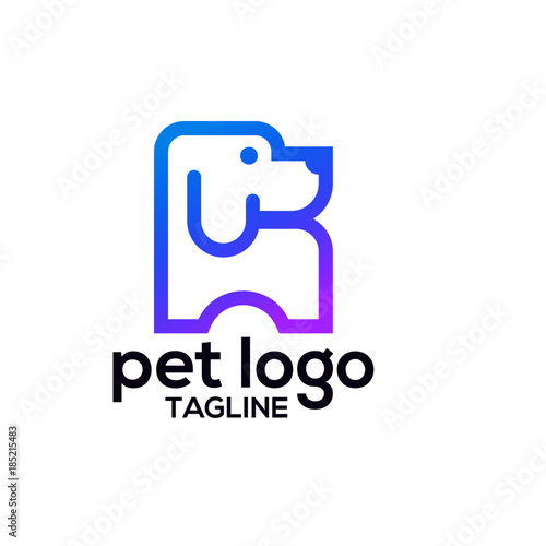 animal pet logo vector template