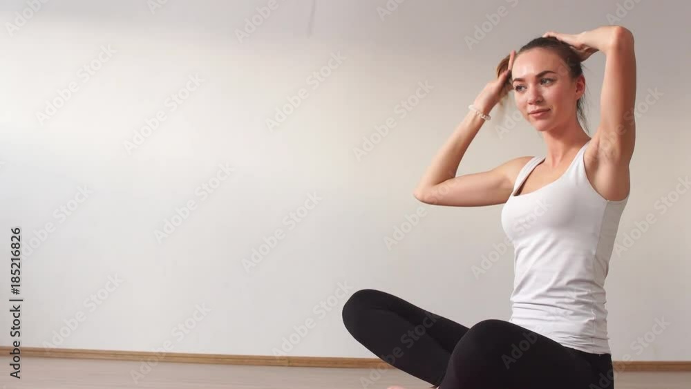 Portrait of attractive caucasian woman. Portrait of attractive caucasian woman.