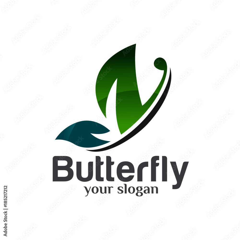 Fototapeta premium Butterfly Logo Design Template Vector 