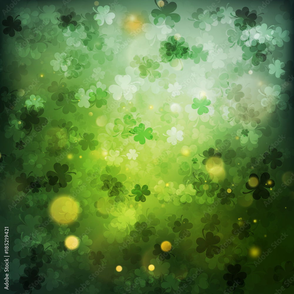 St. patrick s day abstract green background. EPS 10 vector