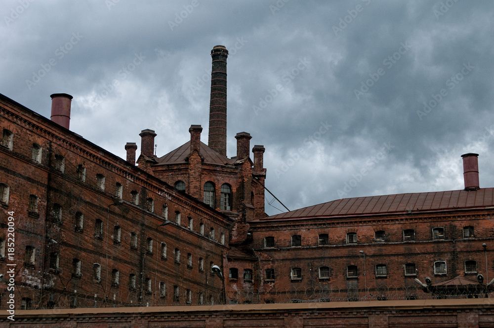 the old prison building in Saint-Petersburg