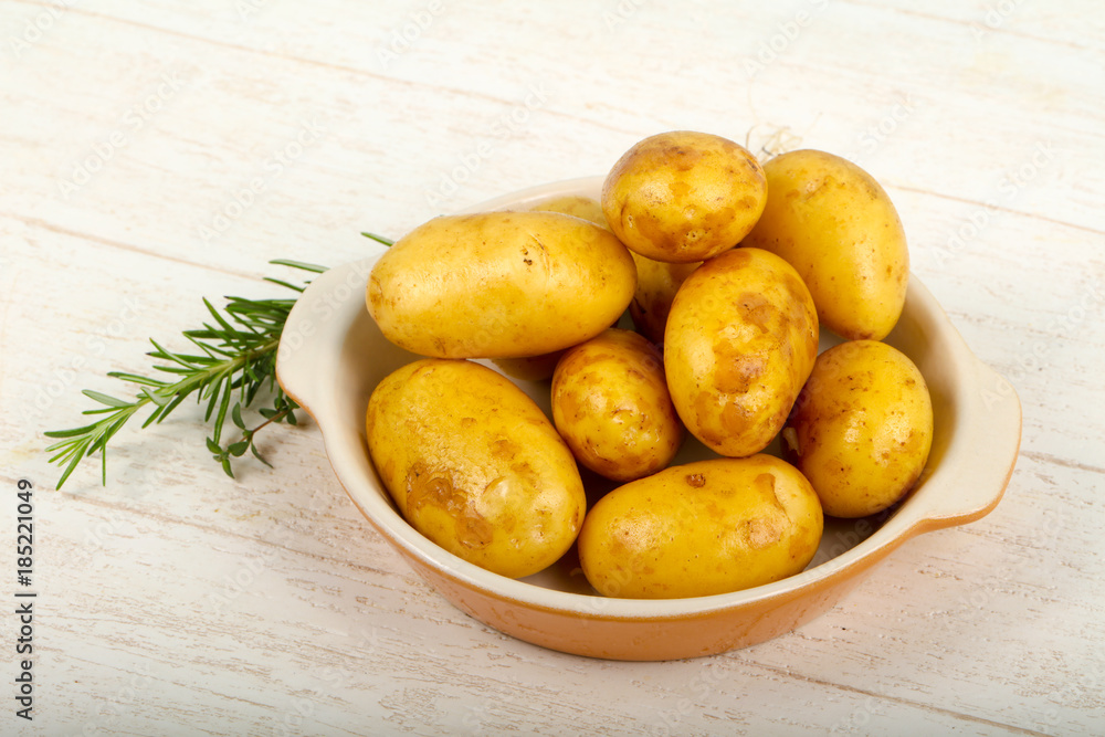 Raw young potato Raw young potato