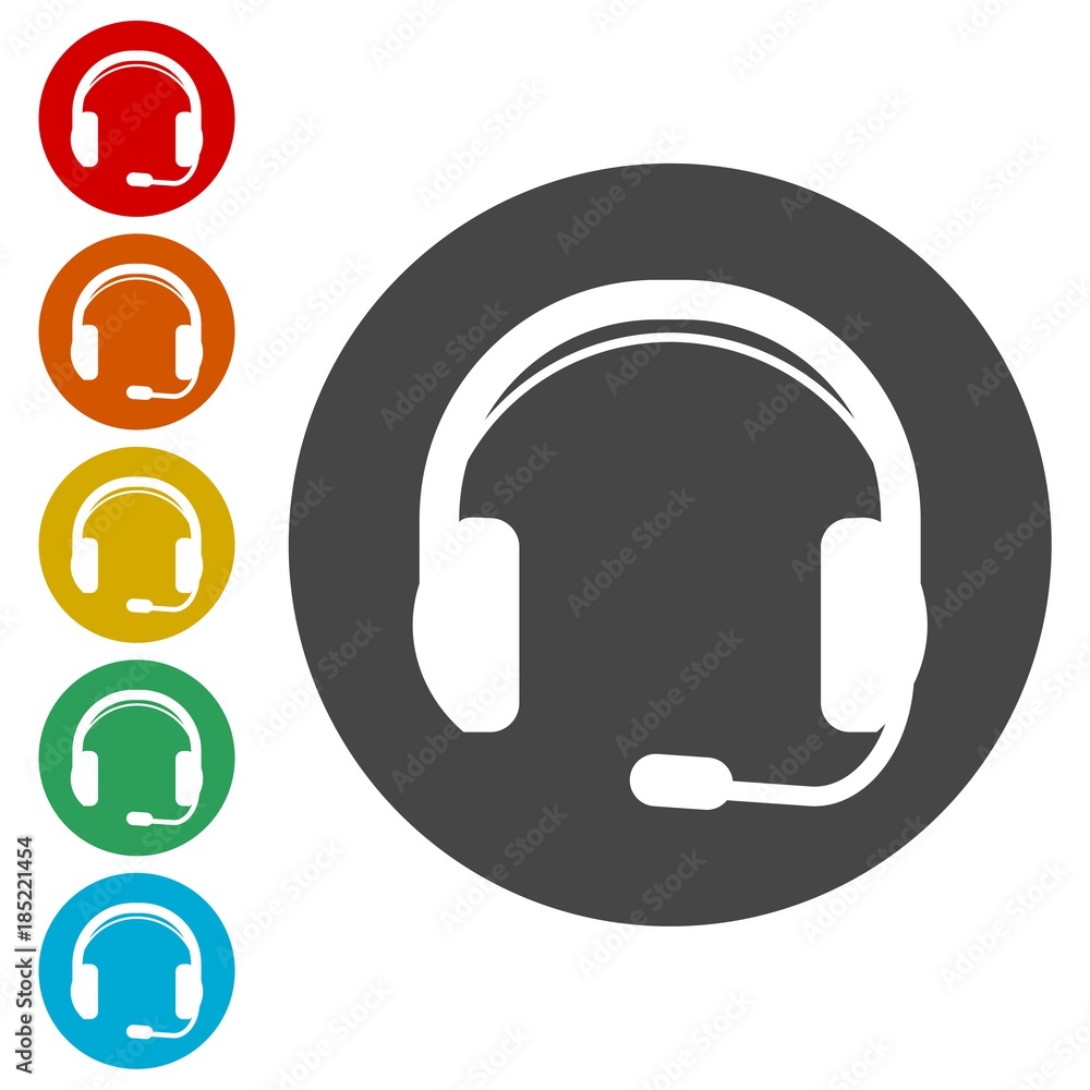 Headphone icon vector Headphone icon vector
