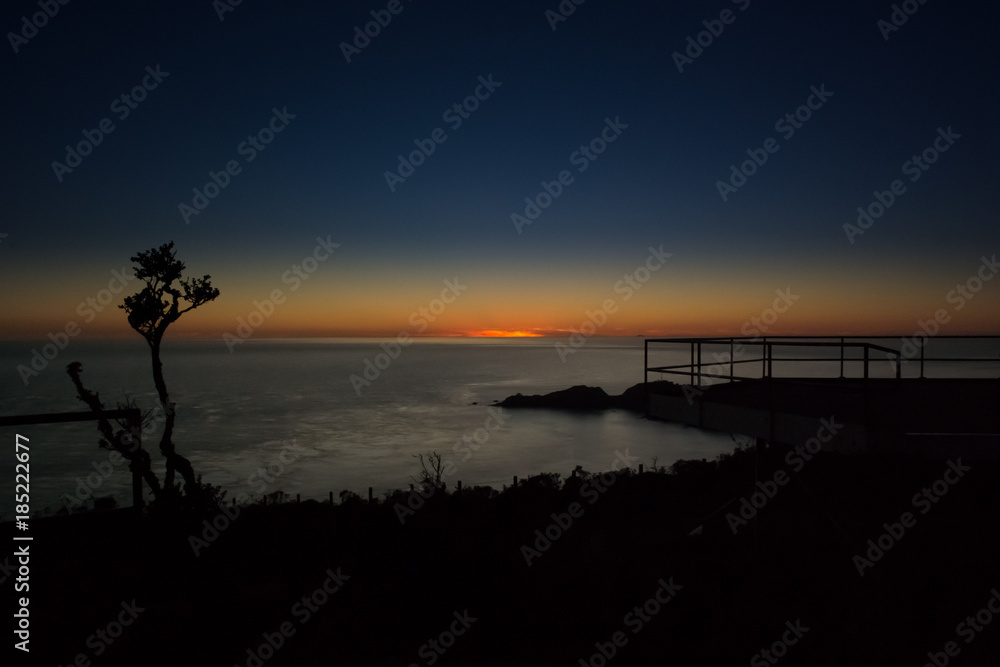 Evening vista near Golden Gate Bridge, California