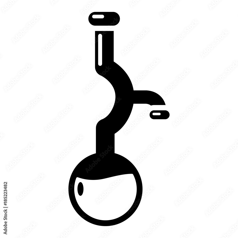 Bulb chemistry icon, simple black style Bulb chemistry icon, simple black style