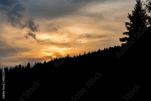 Sunset behid the hill © Jaroslav