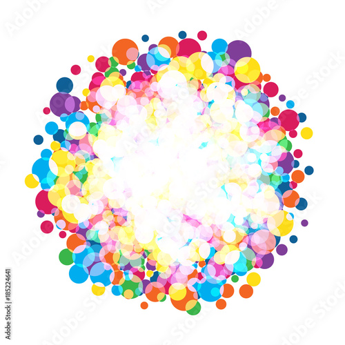 colorful  bright circles