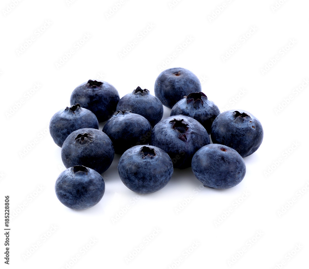 Blueberry collection isolated on white background Blueberry collection isolated on white background