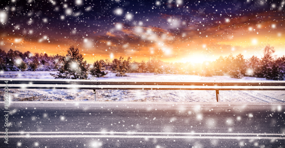 winter road background winter road background