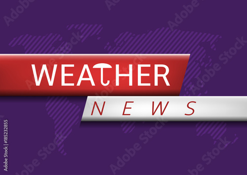 Weather news illustration