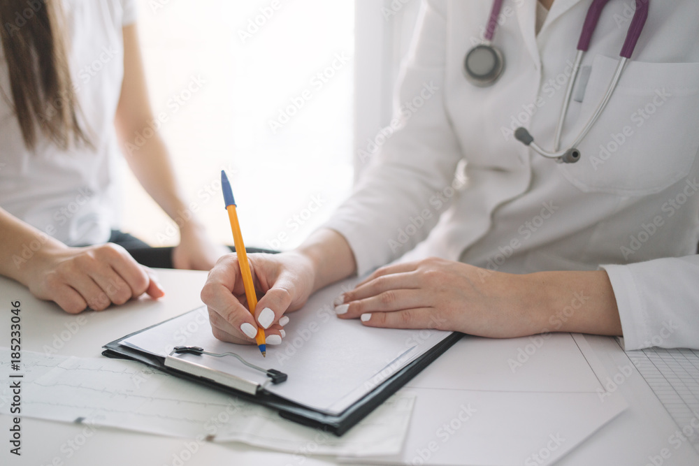 Close up of doctor and patient Close up of doctor and patient