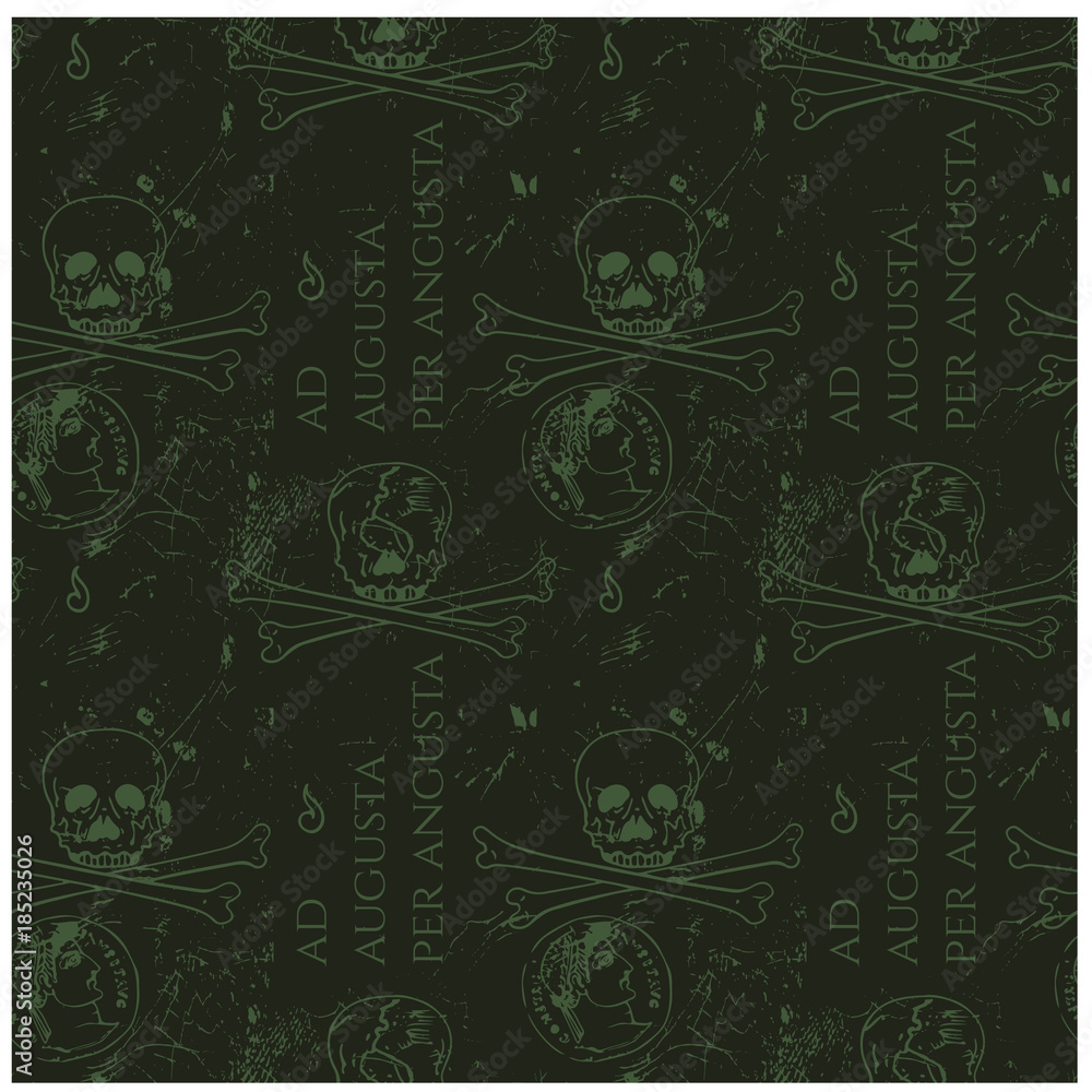 Ad augusta per angusta to rise to a high position overcoming hardships - in latin language for web, textile and print. Vintage historic look. Ad augusta per angusta to rise to a high position overcoming hardships - in latin language for web, textile and print. Vintage historic look.