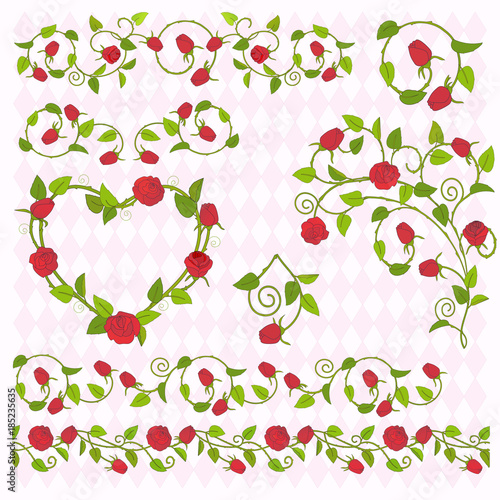 Rose elements set 