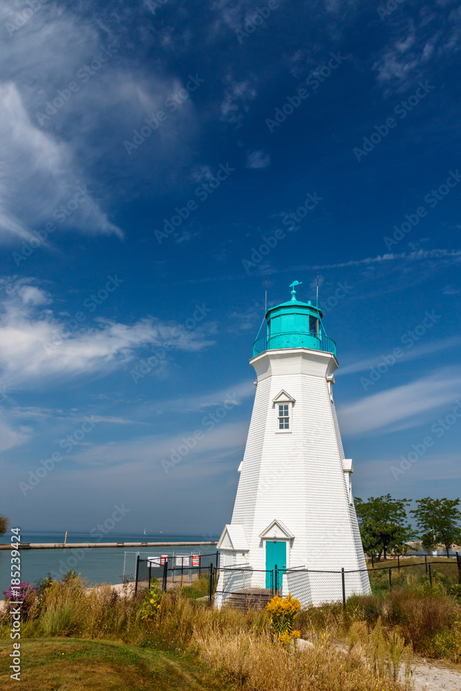 Beautiful lighthouse at Port Dalhousie Harbour, Ontario, Canada