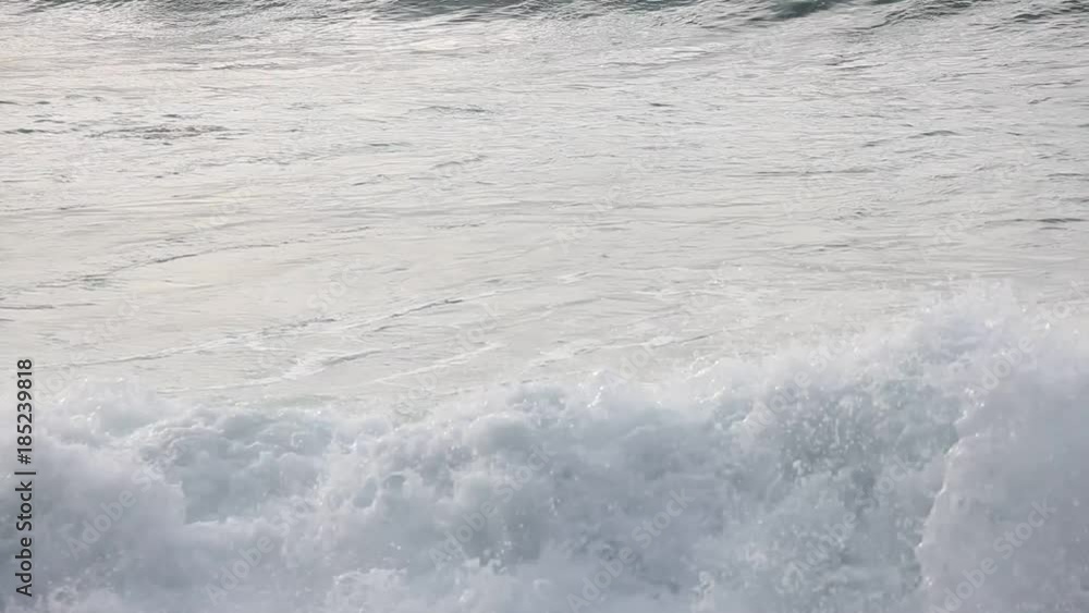 Atlantic ocean summer scenic view. Ocean wave close up video Atlantic ocean summer scenic view. Ocean wave close up video