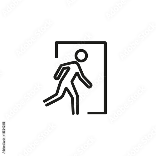 Emergency exit icon