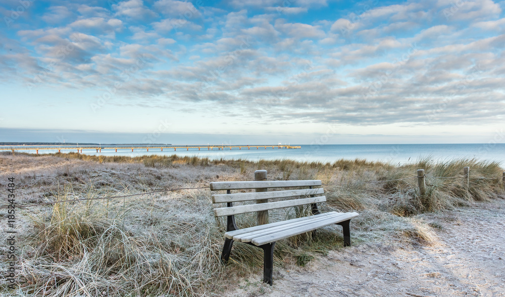 Naklejka premium winter an der ostseeküste