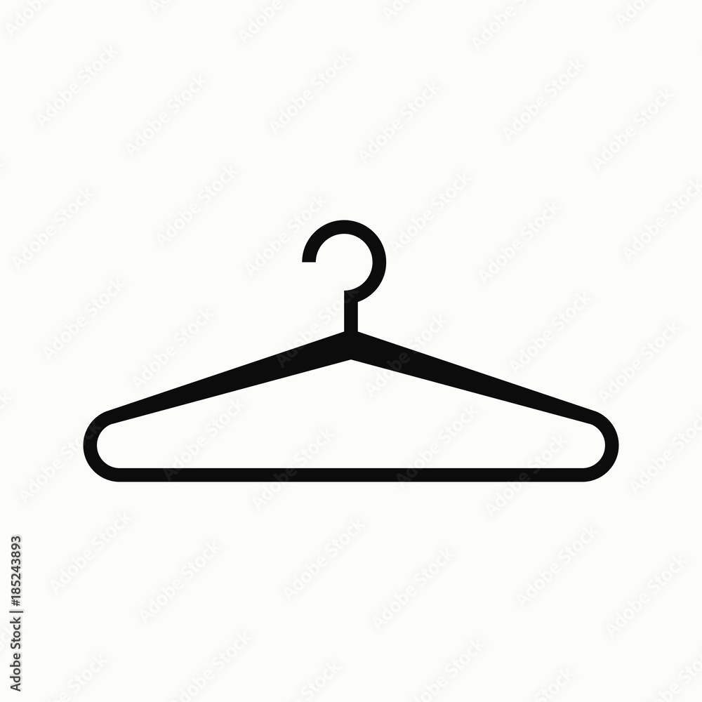 Hanger vector icon. Hanger vector icon.