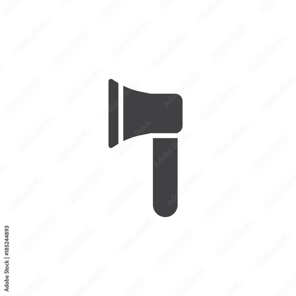 Axe icon vector, filled flat sign, solid pictogram isolated on white. Ax symbol, logo illustration Axe icon vector, filled flat sign, solid pictogram isolated on white. Ax symbol, logo illustration