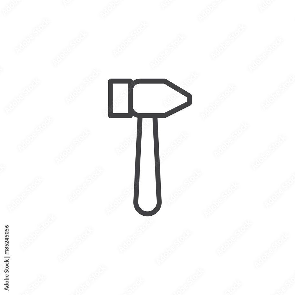 Hummer line icon, outline vector sign, linear style pictogram isolated on white. Symbol, logo illustration. Editable stroke Hummer line icon, outline vector sign, linear style pictogram isolated on white. Symbol, logo illustration. Editable stroke