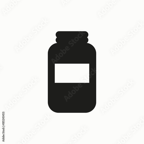 Jar vector icon.