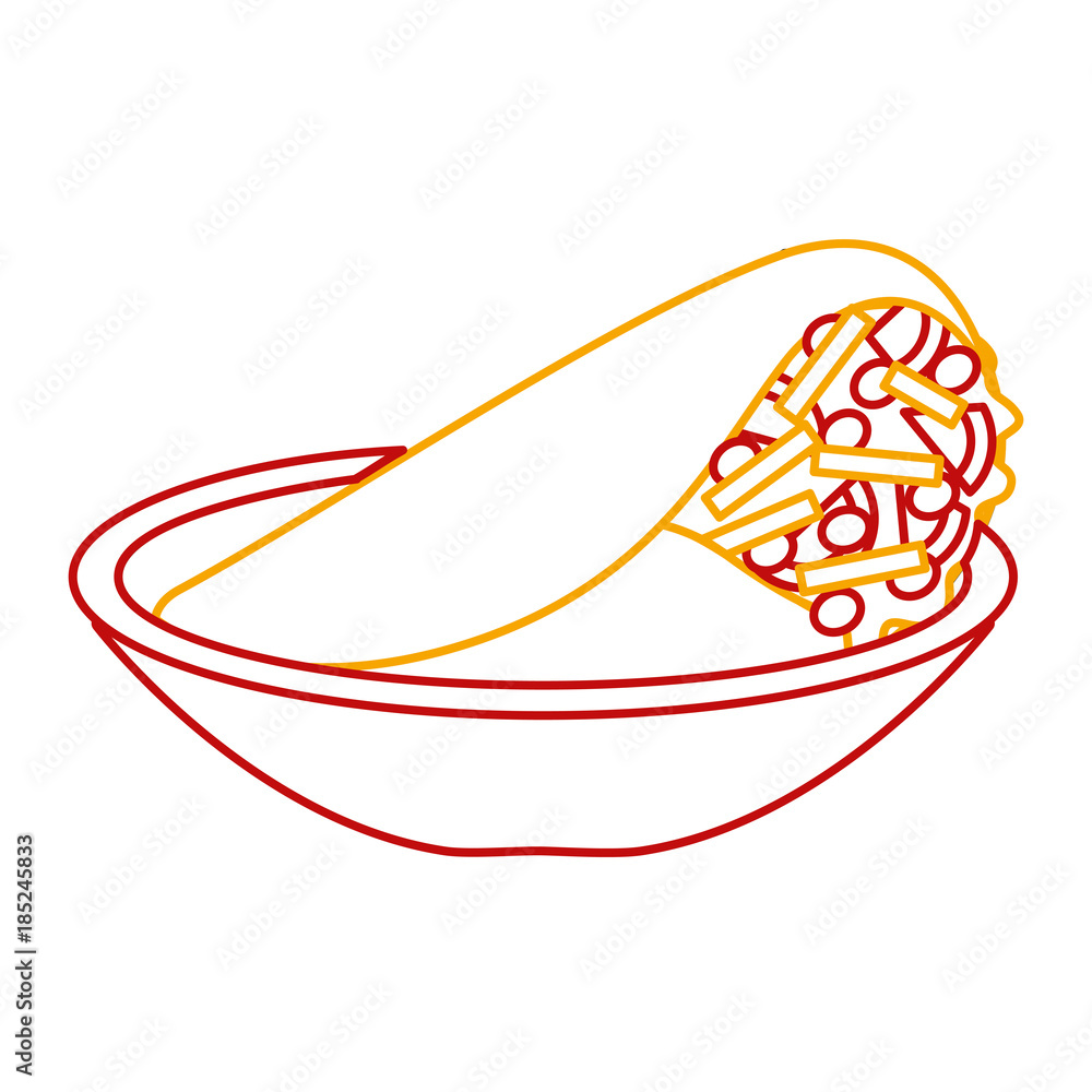 dish with delicious mexican food tacos vector illustration design dish with delicious mexican food tacos vector illustration design