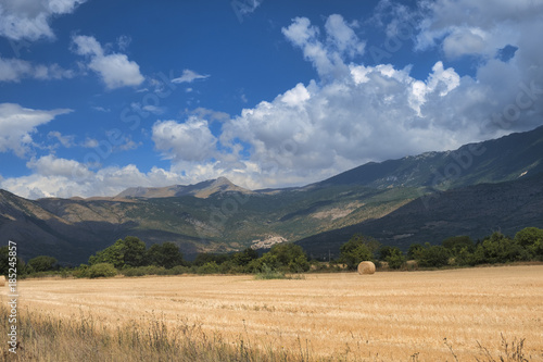 Mountain landscape in Abruzzi at summer