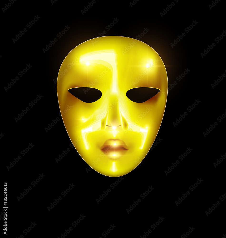 mask golden face mask golden face