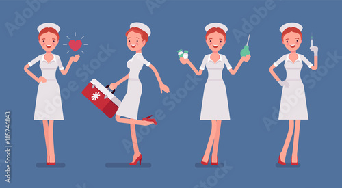 Sexy nurse with treatment